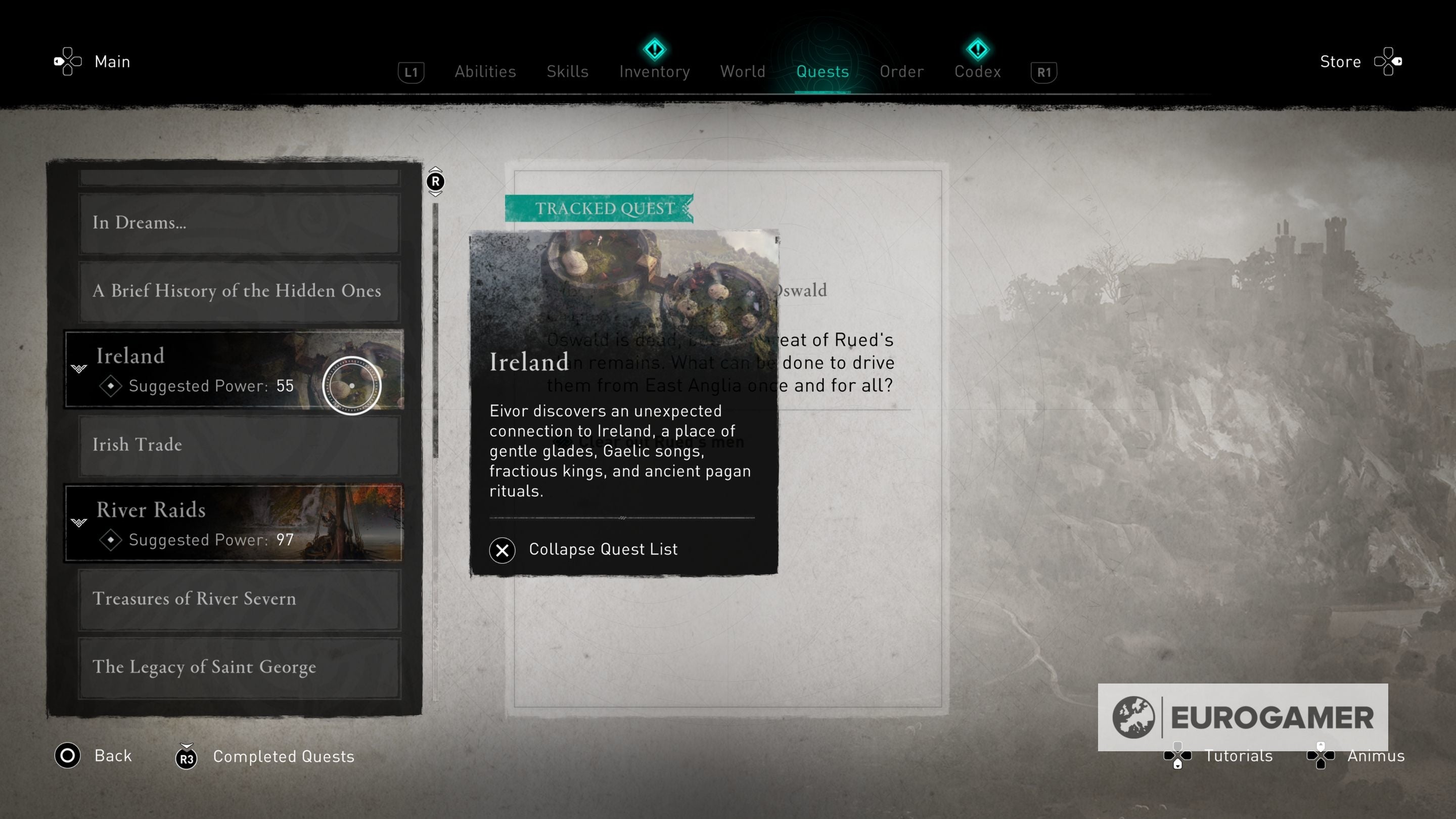 Assassin's Creed Valhalla How to start Wrath of the Druids DLC, level